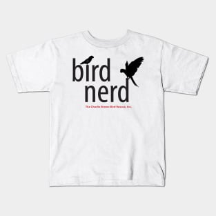 CB bird nerd - black type Kids T-Shirt